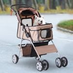 carruto para perros pequeños con cuatro ruedas