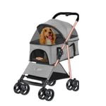 cochecito para perros pequeños con bolsa de transporte plegable