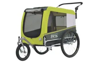 papilioshop zeta remolque carrito para bicicleta verde s