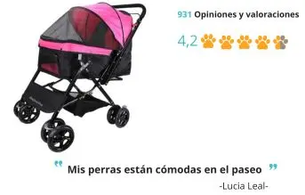 display4top Pink Pet Travel Stroller, Carro de Cuatro Ruedas Plegable, suspensión, conmutación, Carrito para Perros y Gatos, artículos de Viaje Grandes, artículos de Viaje, artículos de Viaje