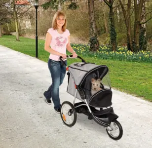 Karlie 31616 Carrito para Paseo Sport Buggy Teflón, Negro y Gris