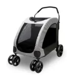 bimiti cochecito para perros plegable con 4 ruedas para perros y gatos medianos y grandes plegable para almacenamiento y viajes cochecito para mascotas